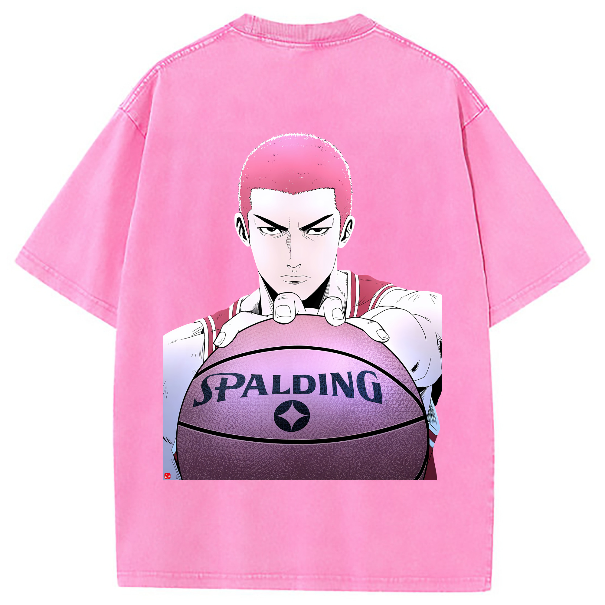 （画像用） SLAM DUNK／スラムダンク 綿100% ヴィンテージ風 半袖Tシャツ（背面プリント）